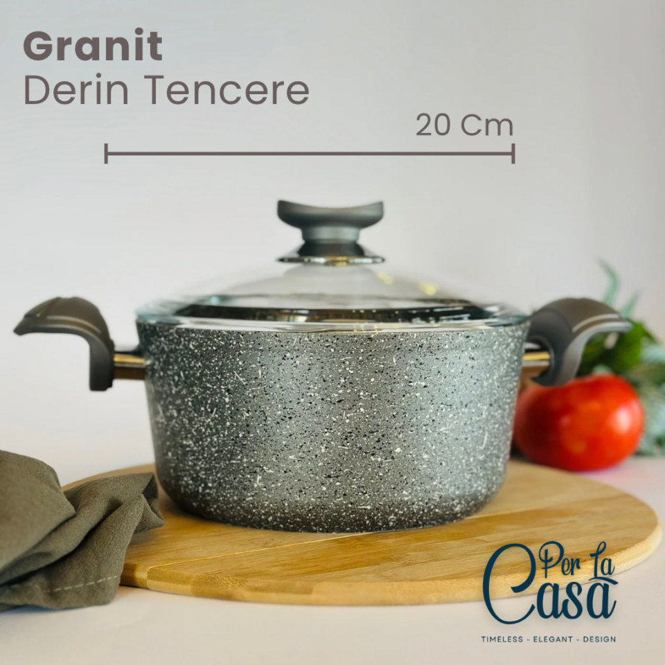 Glenn Granit Derin Tencere 20 cm